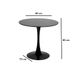 mesa de jantar redond tulipa preta 80 cm 1